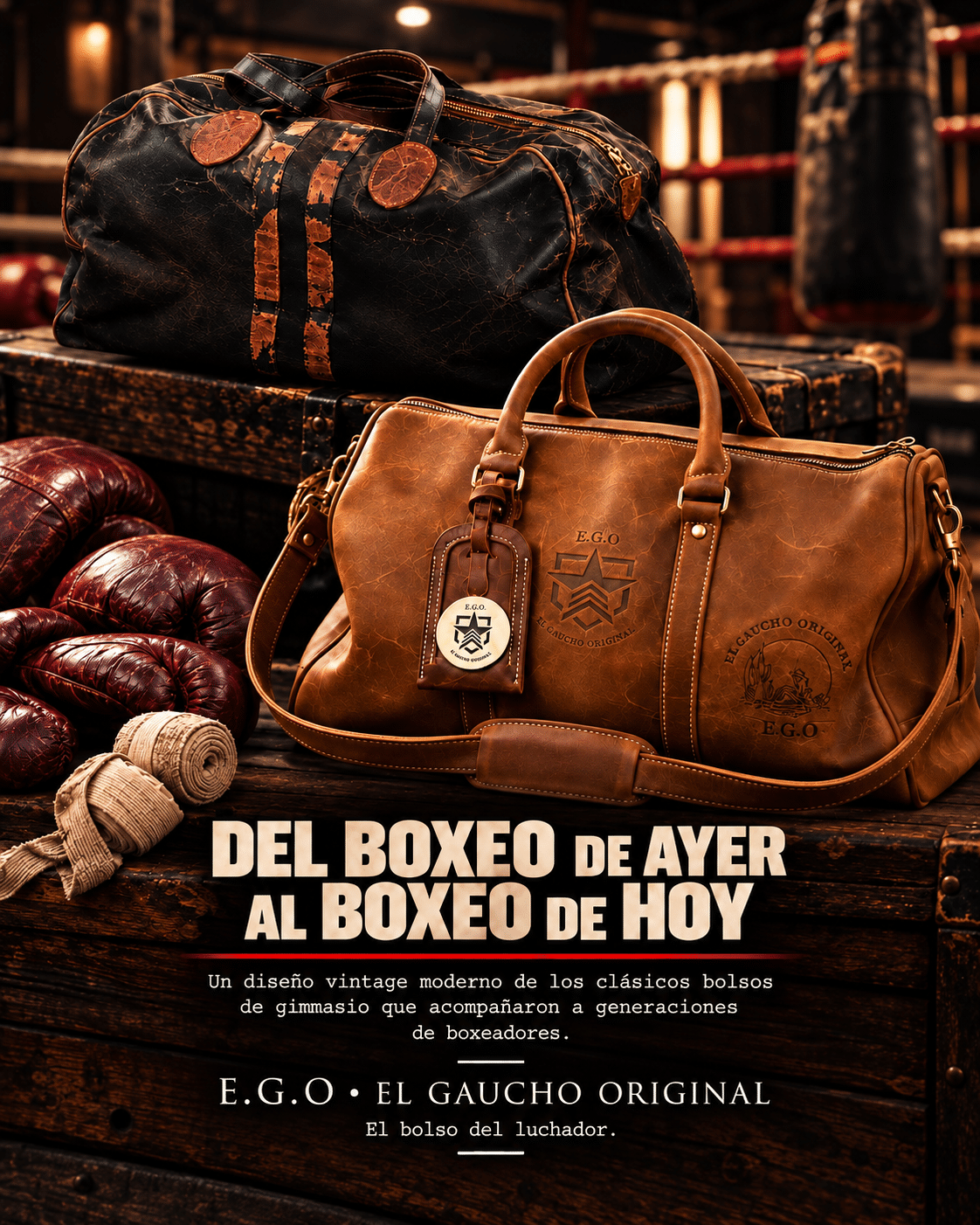 Bolso de cuero E.G.O El Gaucho original - Imagen 14