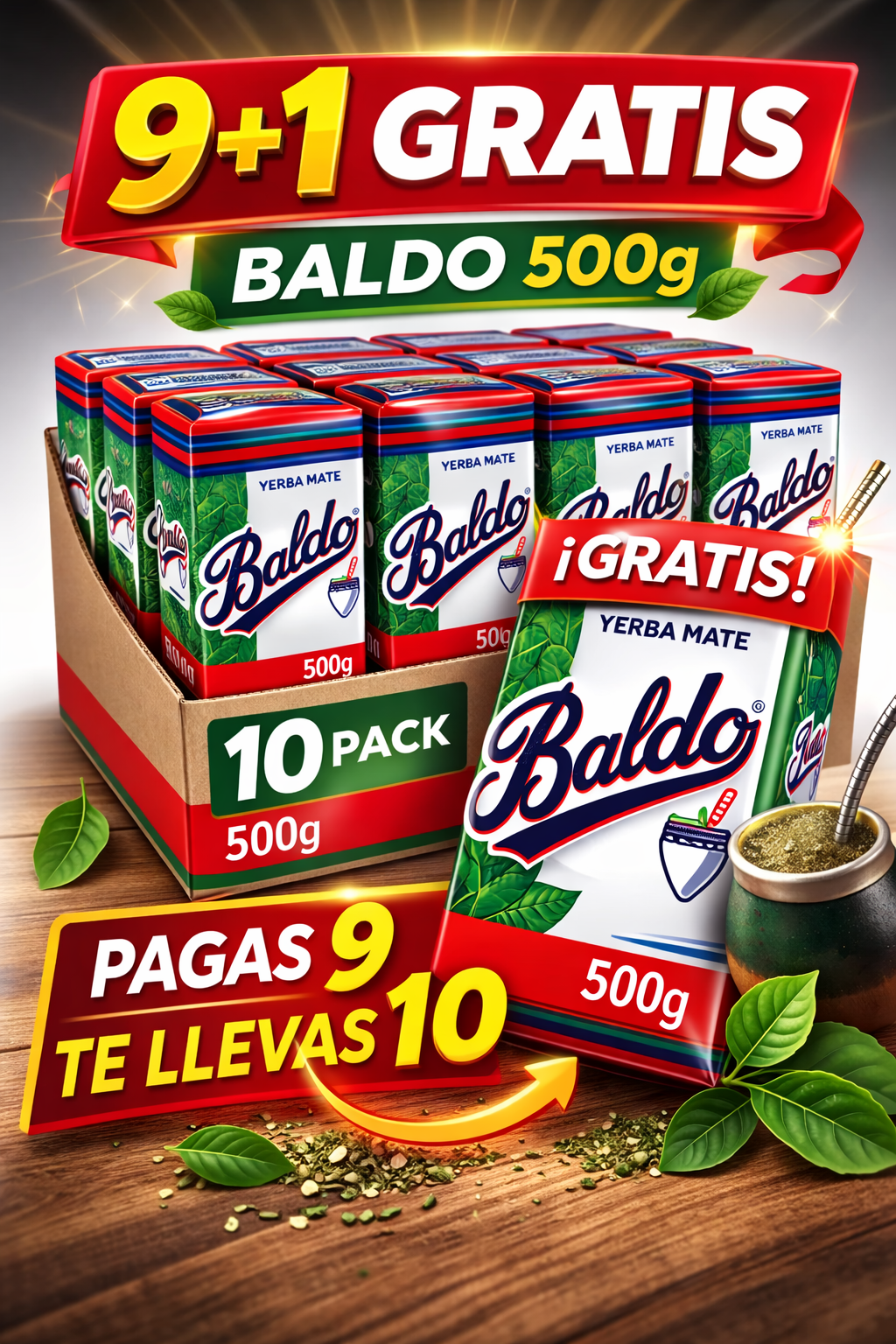 Baldo 500g 9+1 gratis