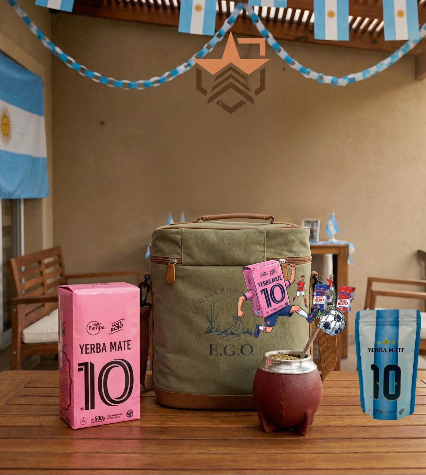 Pack mate 10 Mundial Messi Argentina