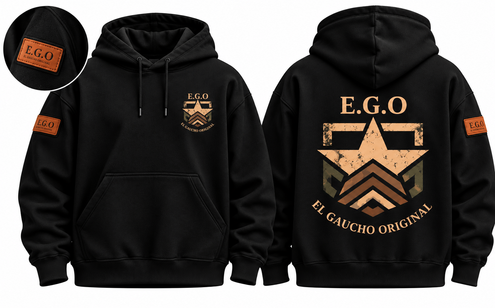 Sudadera Hoodie E.G.O El Gaucho original Estrella - Imagen 2